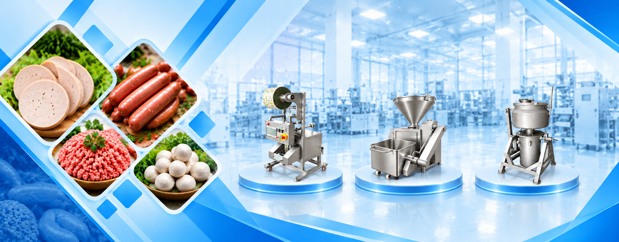 Máy xay giò chả và máy đùn thịt inox